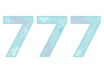 飾り数字「777」
