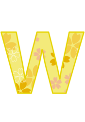 アルファベット「w」