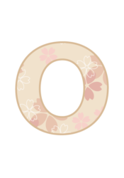 アルファベット「o」