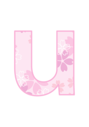 アルファベット「u」
