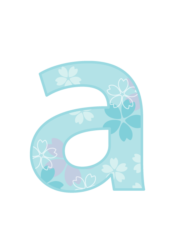 アルファベット「a」