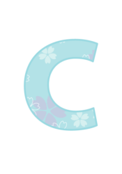 アルファベット「c」