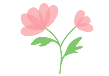 抽象花（シンプルデザイン）