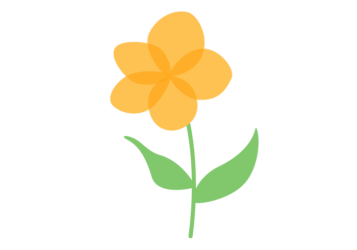 抽象花（シンプルデザイン）