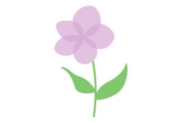 抽象花（シンプルデザイン）