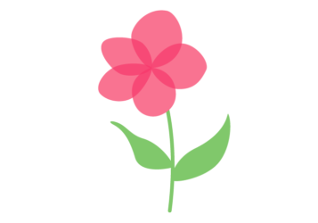 抽象花（シンプルデザイン）