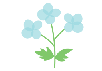 抽象花（シンプルデザイン）