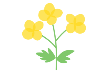 抽象花（シンプルデザイン）
