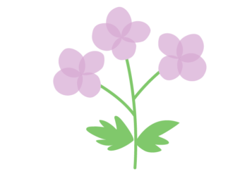 抽象花（シンプルデザイン）