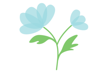 抽象花（シンプルデザイン）