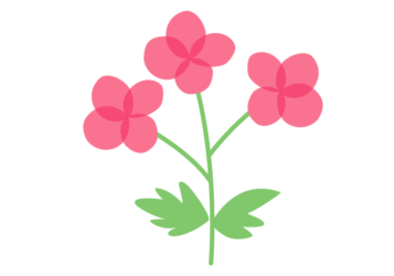 抽象花（シンプルデザイン）