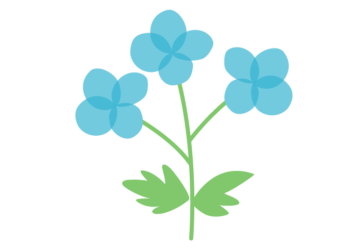 抽象花（シンプルデザイン）