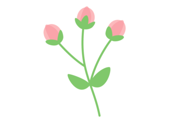 抽象花（シンプルデザイン）