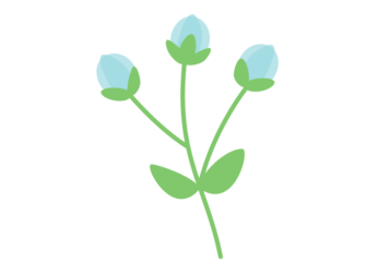 抽象花（シンプルデザイン）