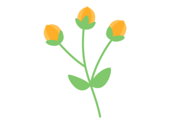 抽象花（シンプルデザイン）