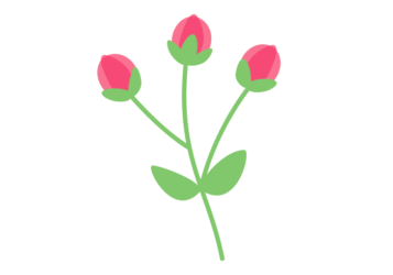 抽象花（シンプルデザイン）
