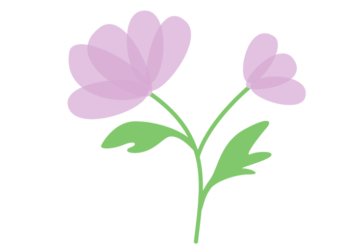抽象花（シンプルデザイン）