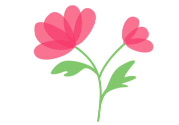 抽象花（シンプルデザイン）