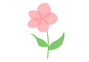 抽象花（シンプルデザイン）