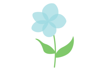抽象花（シンプルデザイン）