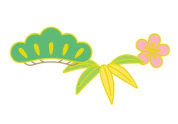 和風デザイン（松竹梅文様）