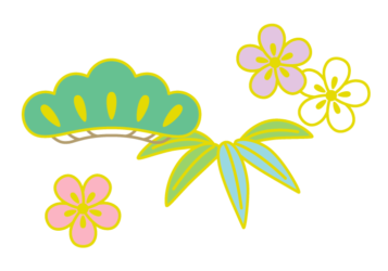 和風デザイン（松竹梅文様）