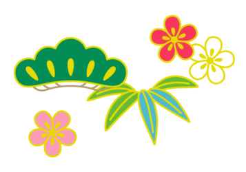 和風デザイン（松竹梅文様）