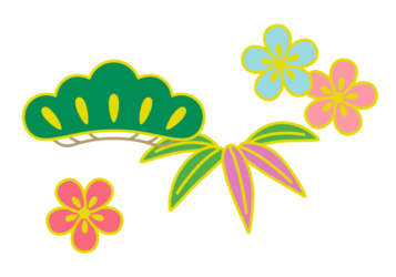 和風デザイン（松竹梅文様）