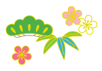 和風デザイン（松竹梅文様）