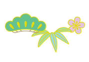和風デザイン（松竹梅文様）