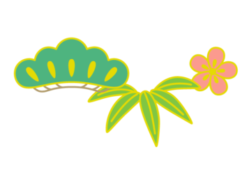和風デザイン（松竹梅文様）