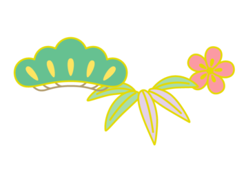 和風デザイン（松竹梅文様）
