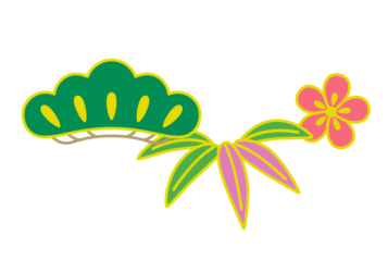 和風デザイン（松竹梅文様）