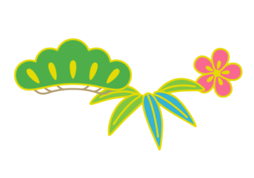 和風デザイン（松竹梅文様）