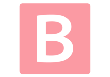 ロゴアルファベット「B」