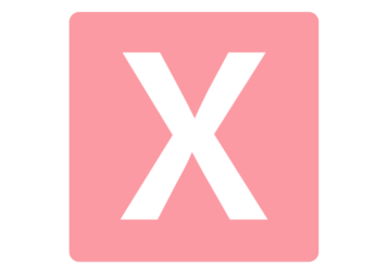 ロゴアルファベット「X」