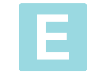 ロゴアルファベット「E」