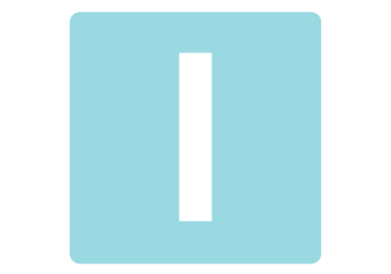 ロゴアルファベット「I」