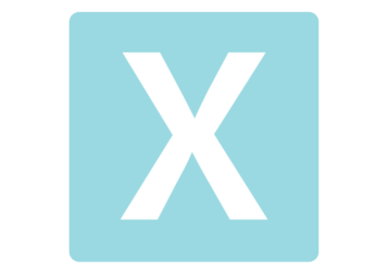 ロゴアルファベット「X」