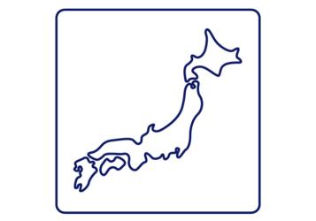 日本地図（シンプルロゴ）