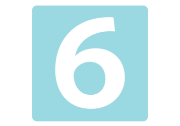 数字ロゴ「6」