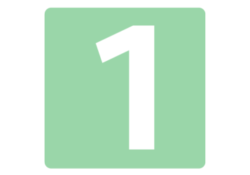 数字ロゴ「1」