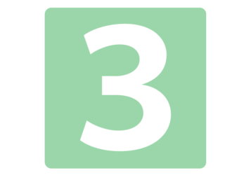 数字ロゴ「3」