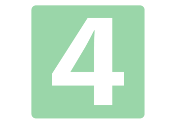 数字ロゴ「4」