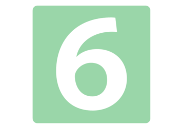 数字ロゴ「6」
