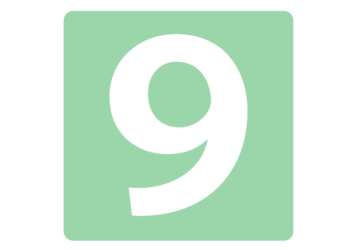 数字ロゴ「9」