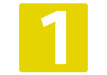 数字ロゴ「1」