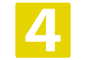 数字ロゴ「4」