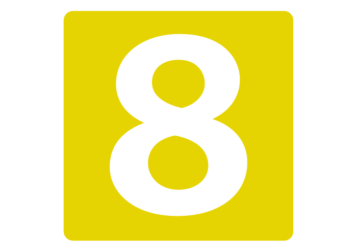 数字ロゴ「8」