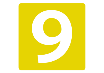 数字ロゴ「9」